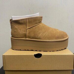 EUC UGG Classic Ultra Mini Platform Booties